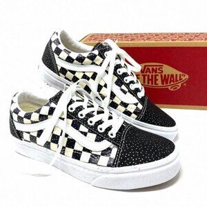 💖MEGA SALE💖VANS Old Skool Confetti Polka Dots VN0A4U3B2 Women Skate Glitter